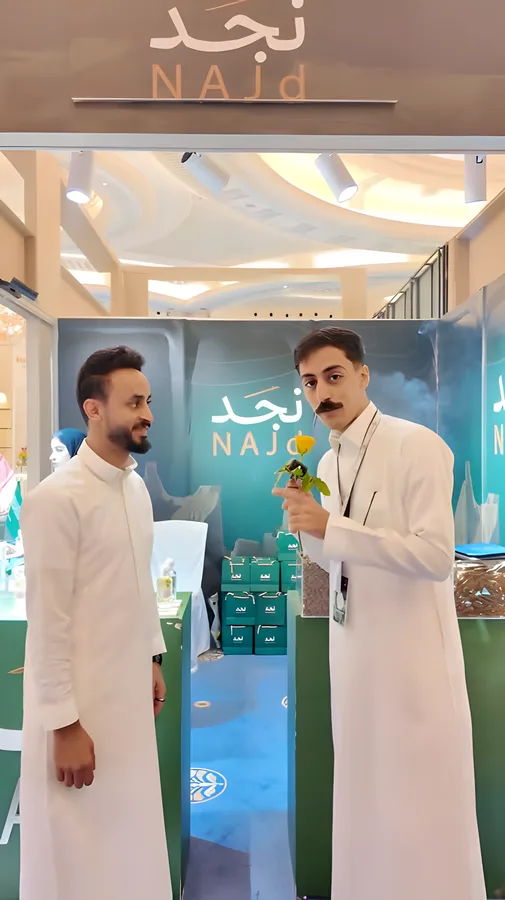 Interview at a stand