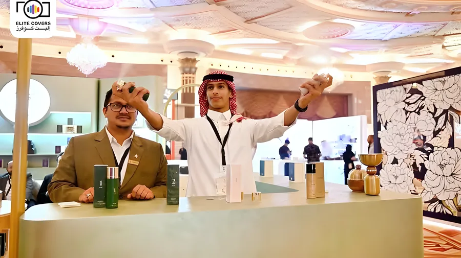 Visitors at the exhibition